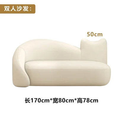 Canapés de salon minimalistes et mignons, pouf européen blanc, canapé 3 places, ergonomique, Design moderne, meubles de maison Hogar