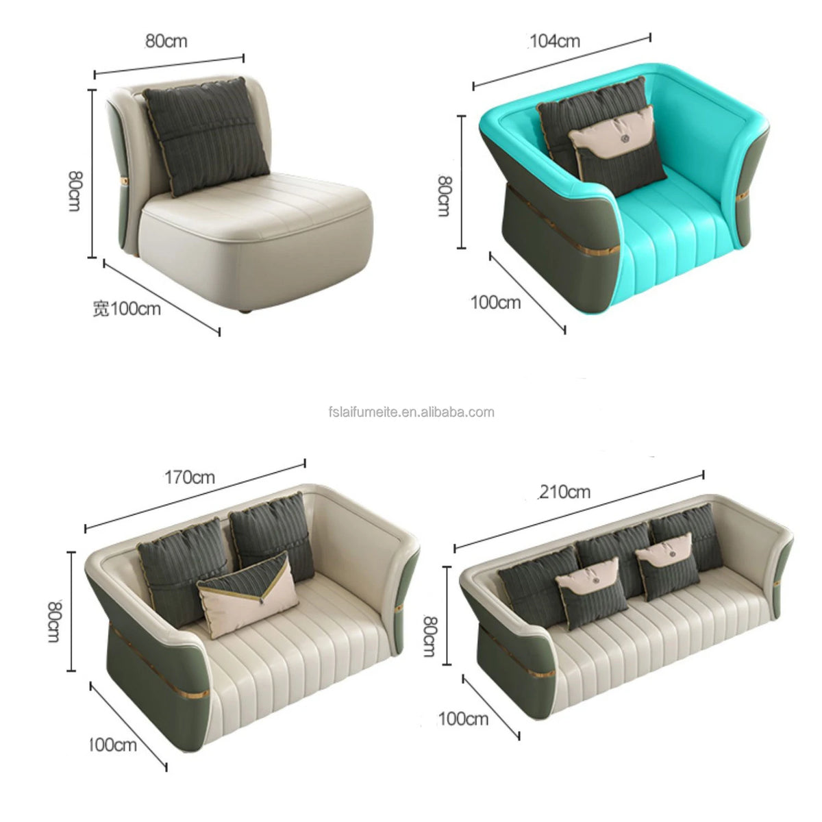 Light Luxury Leather Sofa Set Living Room Modern Sectionals Couch Lounge Custom Sofa Set Furniture for Home Living Room Sofa Set