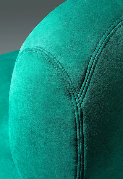 Italian minimalist light luxury suede single sofa chair living room furniture