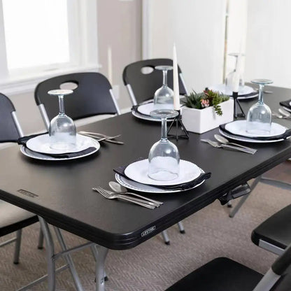 YXY Foldable Portable Office Desk Training Conference Rectangular Dining Table Calligraphy Desk Storage