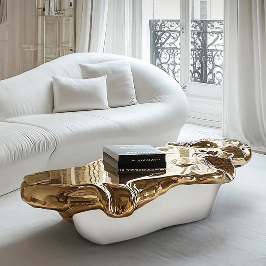 Italian minimalist art coffee table, villa aesthetic furniture high luxury international hall A9