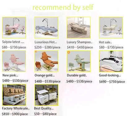 Multifunctional Electric Vertical Therapy Bed Ivory White PU Leather 3 Motors Electric Beauty Tattoo Massage Bed