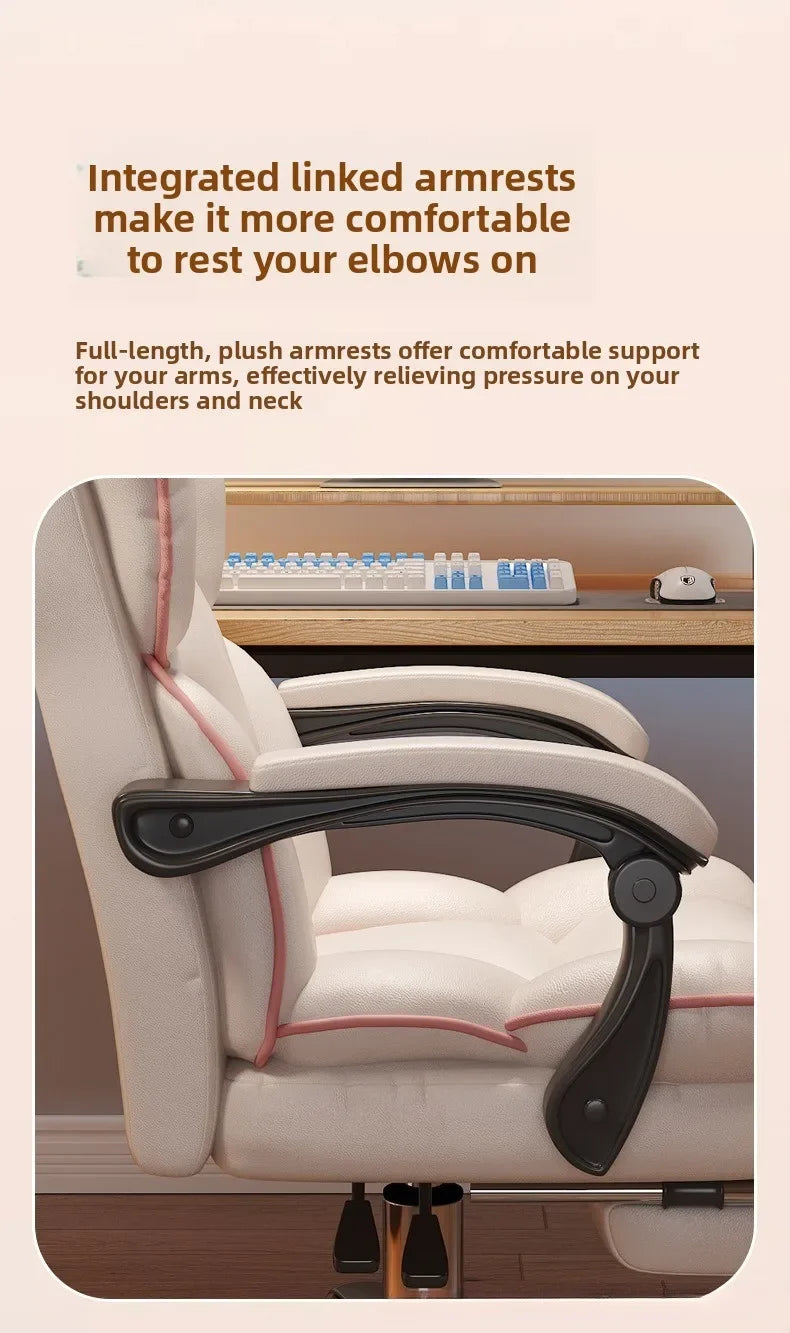 Home comfort e-sports chair sedentary study computer chair office sofa seat live streaming host live stream swivel chair