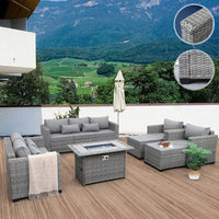 Outdoor Furniture Sets Patio Furniture Set With Fire Pit Patio Couch Outdoor Chairs Propane Fire Pit Table #