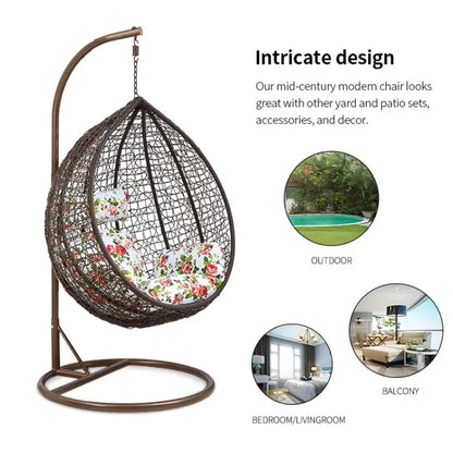 New Style Patio Swings Indoor Hanging Swing Chair Outdoor Furniture Bedroom Garden Nest Egg Chair Customized