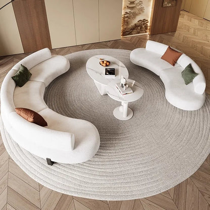 Nordic Light Luxury Curved Sofa Living Room Modern Simple Creative Comfortable Aesthetics Sofa Unusual Leisure Muebles Furniture