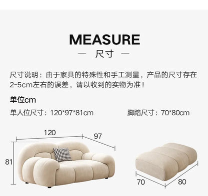Big Size Living Room Sofa Luxury Italian Full Luxury Armchair Couch Cloud 2 People Corner Floor Reclining Furniture Decoration