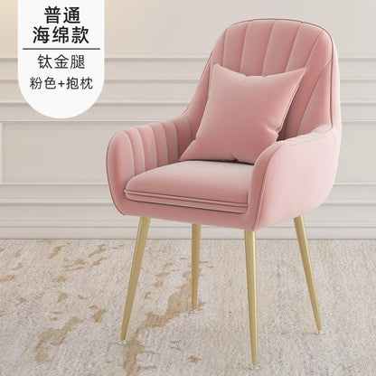 Modern Living Room Dining Chairs Home Furniture Bedroom Dormitory Back Chair Nordic Restaurant Kitchen Cafe Leisure Chair