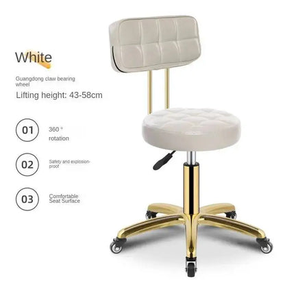 Salon Metal Modern Salon Rotating Office Creative Chairs Barber Luxury Chair Beauty Movable Backrest for Chair for Hair Salon