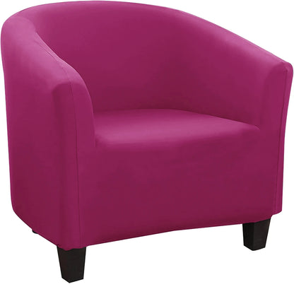 Stretch Club Chair Slipcover Spandex Barrel Chair Covers Printed Tub Living Room Armchair Covers Furniture Protector Sofa Cover
