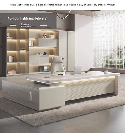 Computer Desk Modern Height Adjustable Electric Standing Workstation Memory Preset Home Office Professional Furniture Beauty