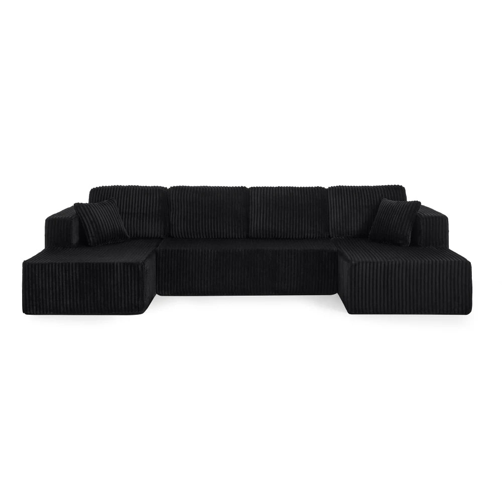 Combination compression segmented sofa corduroy sofa, living room and bedroom sofa