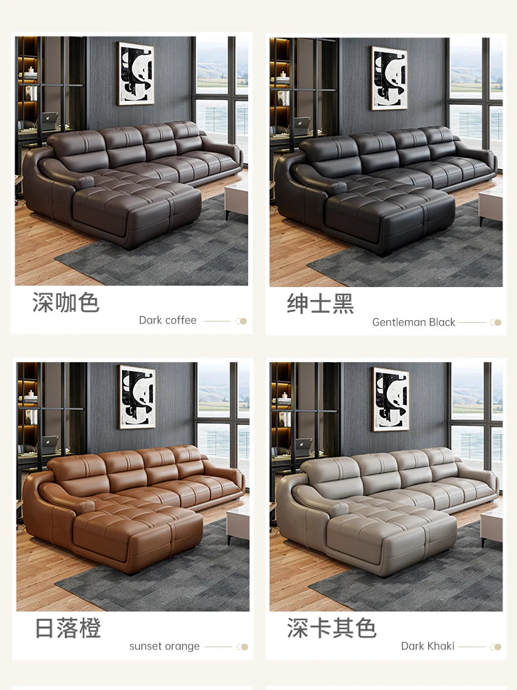 LH leather sofa first layer cowhide modern simple combination large and small apartment sofa