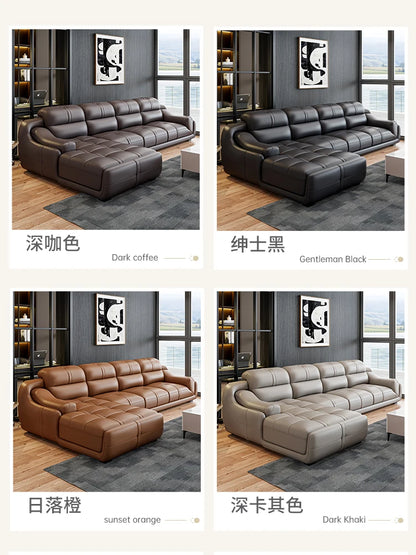 LH leather sofa first layer cowhide modern simple combination large and small apartment sofa