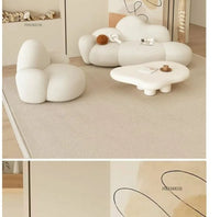 Simple Small Apartment Living Room Sofas Nordic Home Balcony Single Back Sofa Chair Beauty Salon Lounge Reception Double Sofas