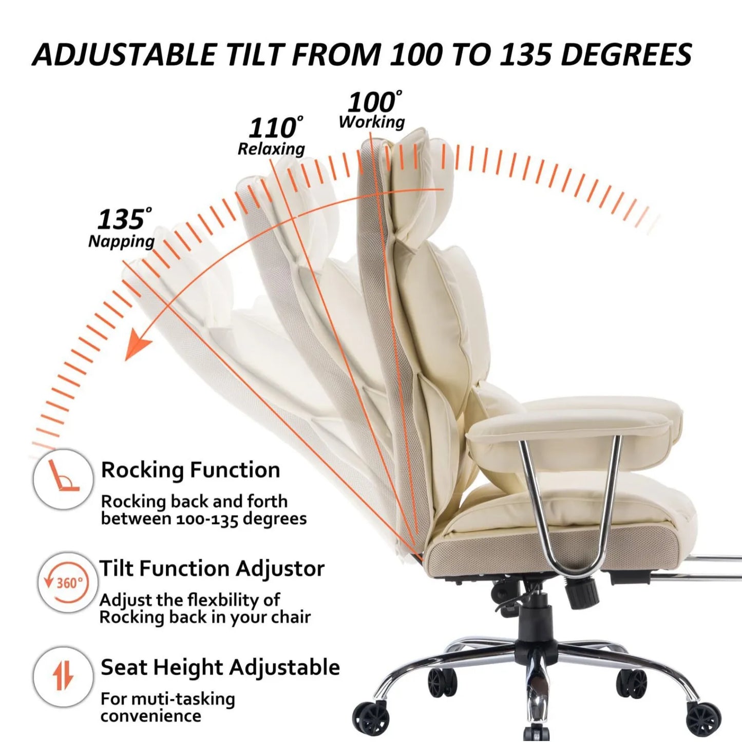 Swivel Chair Ergonomic Office Desk Chair With Lumbar Support Rolling Home Office Computer Room Seating Sillas Escritorio Luxury