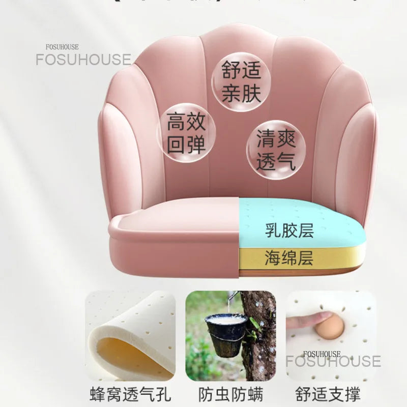 Home Comfortable Study Office Chairs Back Swivel Chair Dormitory Gaming Chair Student Lovely Computer Chair Bedroom Furniture