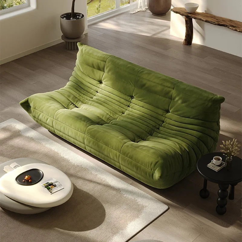INS Wind Caterpillar fabric sofa chair, lazy for reclining in living room and bedroom, popular single sofa