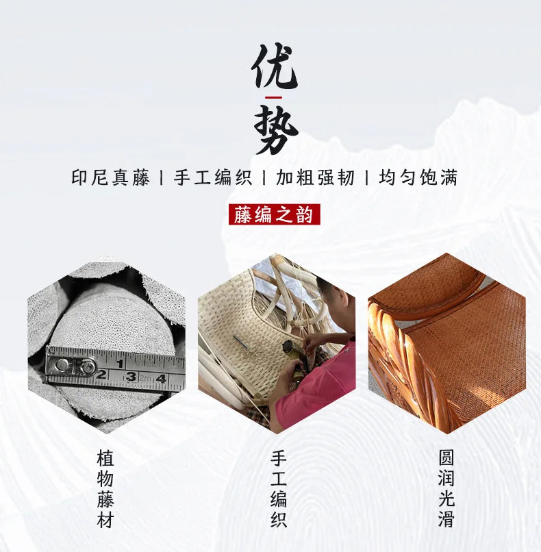 Manufacturers supply adult bedrooms, elderly rocking chairs, real rattan leisure balcony recliners