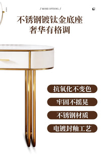 Light Mirror Vanity Table White Minimalist Drawers Storage Dressing Table Desk Makeup Mesa De Maquillaje Bedroom Furniture