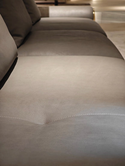 Modern European luxury villa split sofa can be customized living room modular set leather fabric wooden sponge