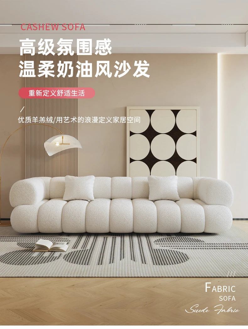 White Velvet Togo Sofa Replica Home Salon Modern Couch Nordic Style Living Room Sofa Puffs Szafki Do Salonu Replica Furniture