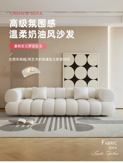 White Velvet Togo Sofa Replica Home Salon Modern Couch Nordic Style Living Room Sofa Puffs Szafki Do Salonu Replica Furniture
