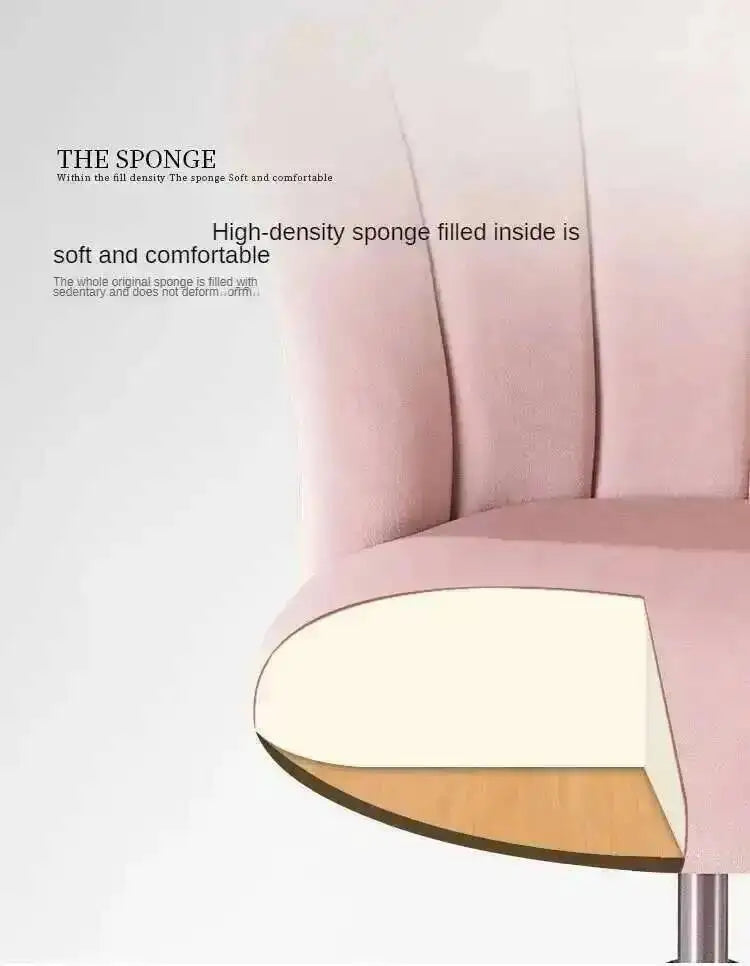 for Velvet Office Chair for Company Rotatable Soft Backrest Chair with Wheels Simple Creative Office Chairs E-sports Room