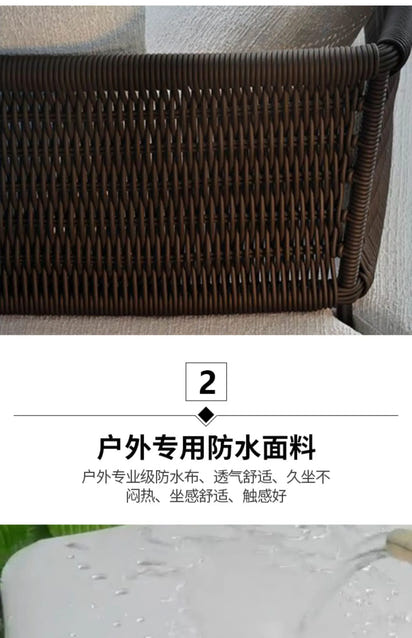 Italian Style Modern Garden Sofas Designer Simplicity Waterproof and Sunscreen Garden Sofas Luxury Outdoor Furniture Divano FYOS