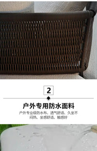 Italian Style Modern Garden Sofas Designer Simplicity Waterproof and Sunscreen Garden Sofas Luxury Outdoor Furniture Divano FYOS