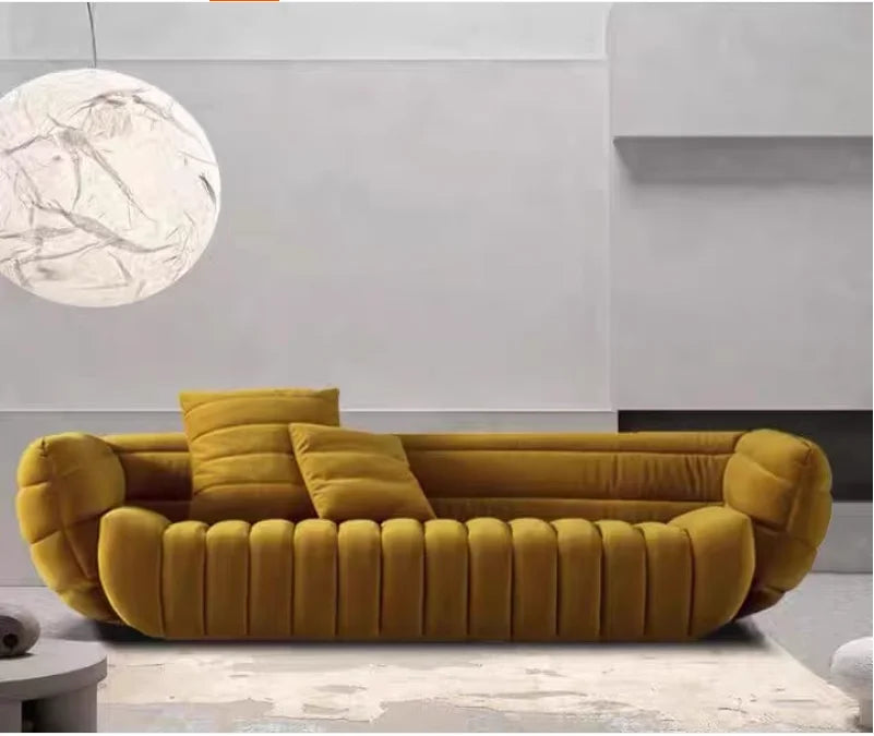 Minimalist Yellow Living Room Sofas Velvet Classic Soft Lounge Living Living Room Sofas Togo Soft Muebles De Sala Furniture Home