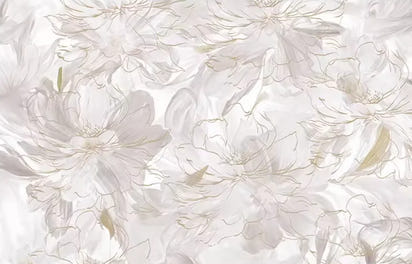 Customized Cream Style Abstract Art Feather Flower Pattern Wallpaper TV Background Wall Decoration Bedroom European Wall mural