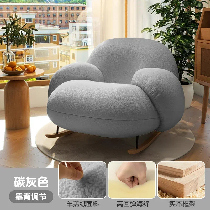 Back Support Pink Chairs Modern Cute Designer Nordic Chair Lounge Recliner Luxury Sillones Modernos Para Sala Home Furniture