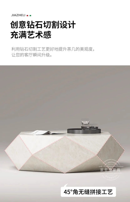 Coffee table small apartment rock slab designer atmospheric Italian living room high-end creative coffee table