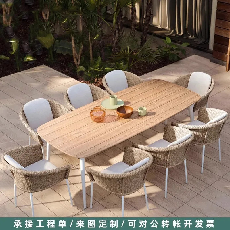 Outdoor Sofa Designer Sample Room Rope Weaving Furniture Leisure Courtyard Outdoor Garden Outdoor Waterproof Sofa