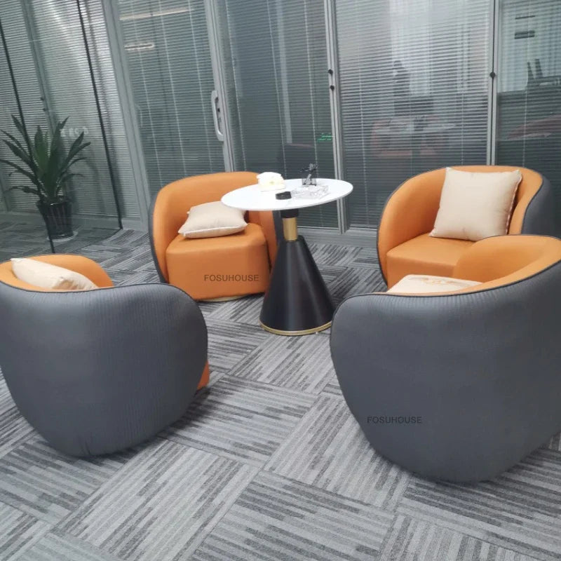 Nordic Designer Armchairs Hotel Lobby Negotiation Chair Living Room Chairs Home Furniture Luxury Conference Chair