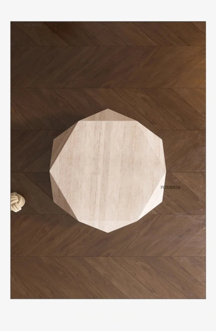 Luxury Rock Board Coffee Tables Villa Living Room Tea Table for Living Room Furniture High-grade Luxurious Side Table