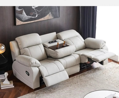 Designer Luxury Modern Sofa Genuine Leather Electric Italian Recliner Sofa Lounge Loveseat Divani Da Soggiorno Home Furniture