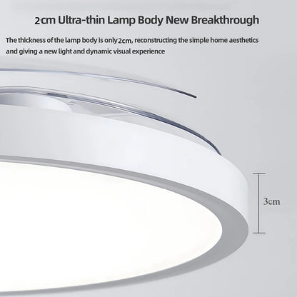 Ultra Thin Ceiling Fan lamps Retractable Fan Blade with Remote Control Fan for Room Bedroom Living Room Led Lighting AC95-260V