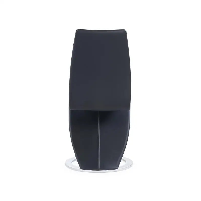 Set of 2 Black Dining Chairs - Marcus Horseshoe Style, Stylish and Modern Design for Your Home or Office Dining Room