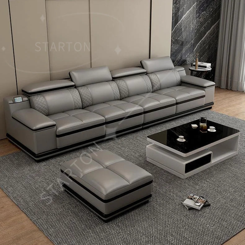 Sofas for Home Leather Designer Custom New Design Large Modern Set Living Room Furniture Modular Corner