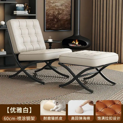 Black Metal Living Room Chairs Balcony Throne Relax Reading Modern Room Decor Fashion Chairs Comfortable Sillones Home Design