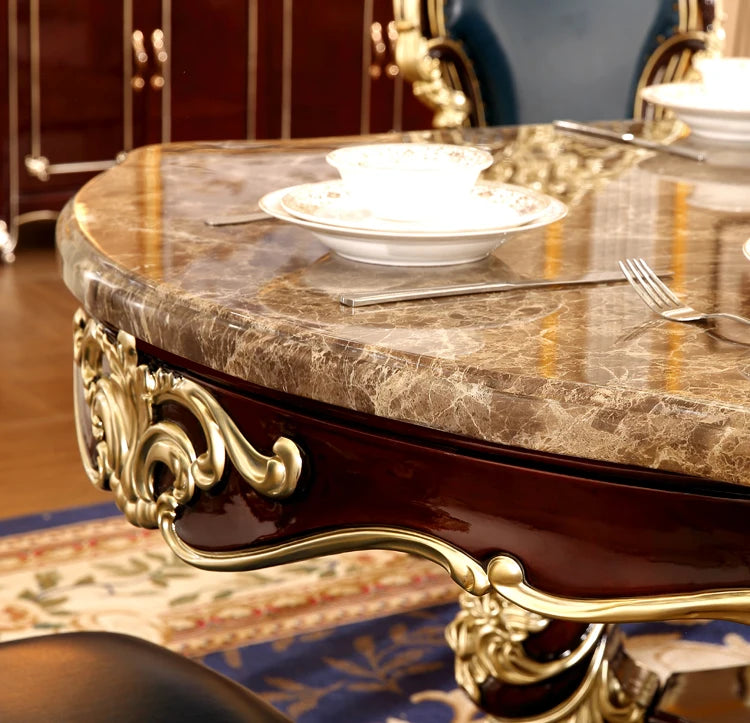 Flowers Decoration Dining Tables Square Design Gold Nordic Kitchen Dining Tables Modern Luxury Tavoli Da Pranzo Home Furniture