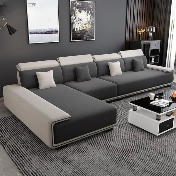 Nordic technology fabric sofa sofa living room modern fully equipped latex concubine light luxury simple small apartment combina