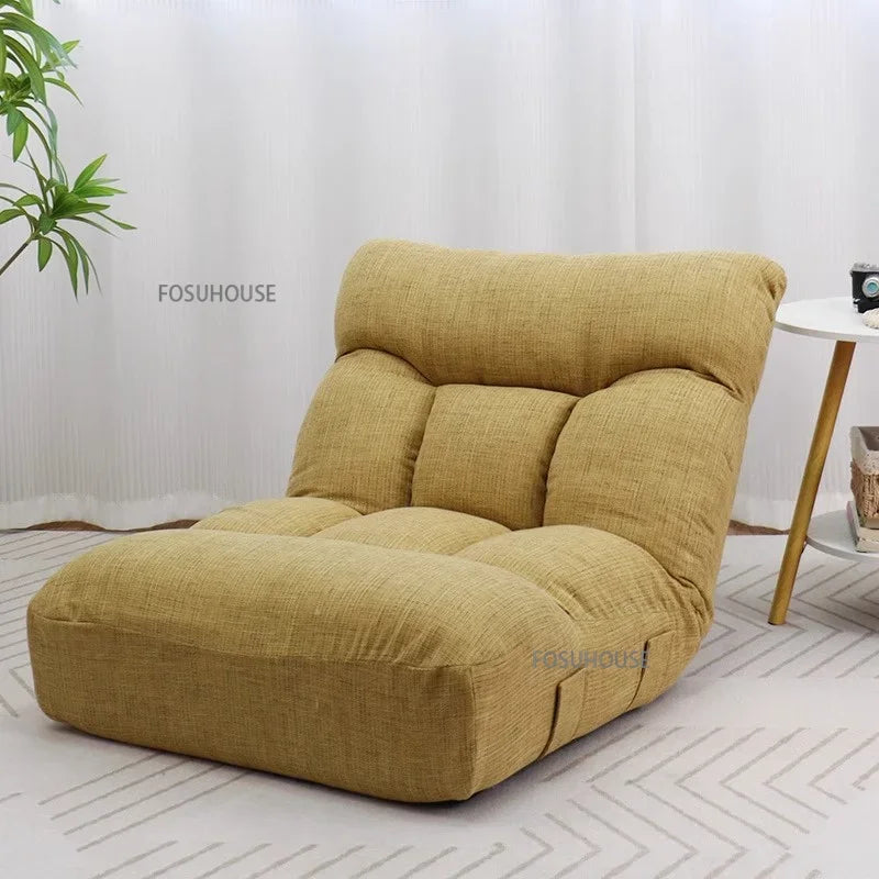 Creative Lying and Sleeping Living Room Sofa Japanese Tatami Bedroom Lazy Sofa Folding Backrest Lounge Chair Home Floor Chair