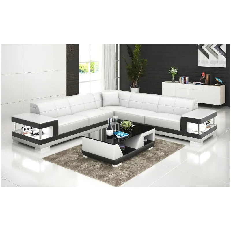 Nordic new creative leather sofa first layer cowhide modern living room sofa