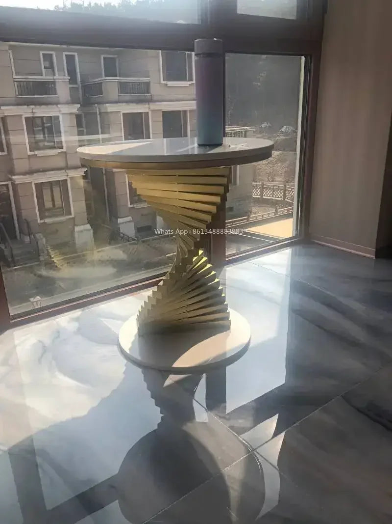Style Light Luxury Marble Side Table Living Room  Sofa Corner  Creativity Balcony Small   Internet Celebrity Bedside Round
