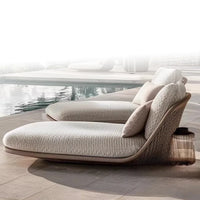 Cross-border hotel outdoor lounge chair beach chair sales department courtyard garden designer landscape sofa bed outdoor