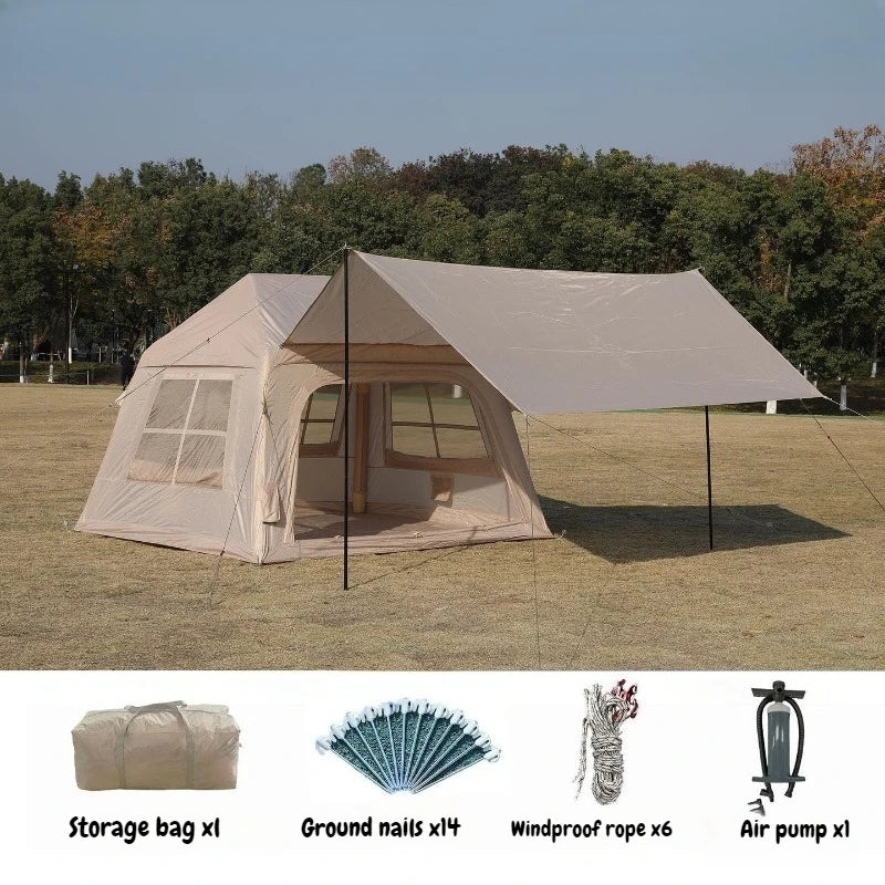 Outdoor Inflatable Tent Quick-opening Portable Tents Waterproof Air Column Integrated Free Installation Thick Camping Supplies