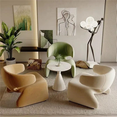 Creative Single Sofa Designer Single Chair Negotiation Table And Chairs Leisure Sofa Rest Area Hotel Sofa Chairs